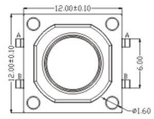 輕觸開關(guān)R0190結(jié)構(gòu)圖